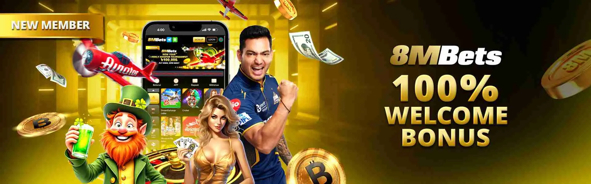 8MBets login bonus